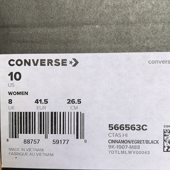 CONVERSE CINNAMON/EGRET/BLACK WMNS - Picture 16 of 16